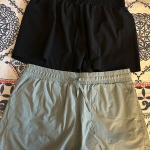 MonoB Women's Black shorts and green Shorts
